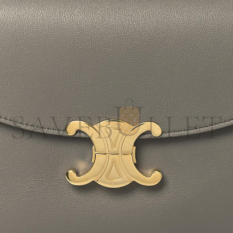ce1i*e medium nino bag in S*pple grained calfskin 117523fxk-10bl (25*17.5*10cm)